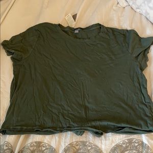 NWT aerie tshirt size large with knot/open back